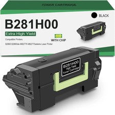 15,000 Pages B2865 B281H00 High Yield Toner Cartridge for Lexmark B281H00, 4821 picture