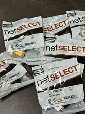 5-Pack Hubbell NSJ5EW NetSelect Universal Keystone Jack Cat5e Network Ethernet picture