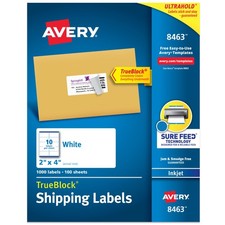 Avery Printable Shipping Labels with Sure Feed, 2