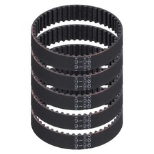 96mm GT-2 Timing Belt, 5pcs 6mm Width 2mm Pitch 3D Printing Closed Loop, Black picture