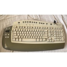 Vintage Microsoft Office Keyboard 2001 RT9450 / X08-25953 PS/2 Wired Multimedia picture