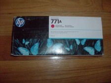 2021 GENUINE HP 771A Chromatic Red 775ml Cartridge B6Y16A DESIGNJET Z6200 SEALED picture