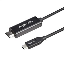 Amazon Basics USB-C to HDMI Cable Adapter, 4K@30Hz, 3 FT, Black (A270) picture