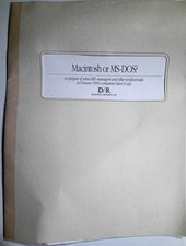 Macintosh or MS-DOS? Synopsis of 2 studies in Fortune 1000 companies, 1989 picture