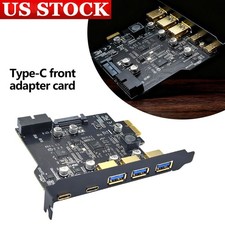 USB3.2 GEN1 PCI-E Expansion Card 5 Ports 2*Type-C 3*USB-A 19 Pin Connector 5Gb picture
