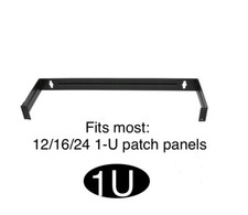 1U Mounting Hinge for 12/16/24 Port Patch Panel,Wall Mount Bracket For Panels picture