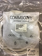 LOT OF 4: COMMSCOPE  SYSTIMAX GS8E-S-WH-20FT GS8E MODULAR PATCH CORD (B14) picture