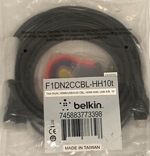 Belkin F1DN2CCBL-HH10t TAA Dual HDMI/USB/AUD 10 Foot Cable picture