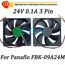 2* Panaflo FBK-09A24M 24V 0.1A 3 Pin Large Air Volume Silent Cooling Fan 90*25mm picture