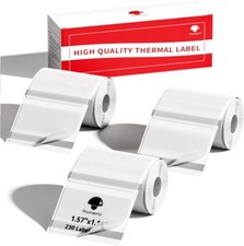 3 Rolls 40×30mm Transparent Self-Adhesive Thermal Label for Phomemo M110 Printer picture