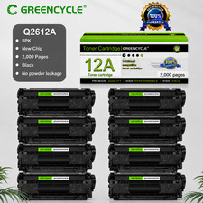 8PK Q2612A 12A Toner Cartridge Compatible with HP LaserJet MFP M1005 3015 3020 picture