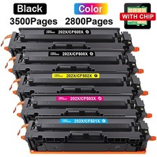 5PK CF500X 202X Toner for HP LaserJet Pro M281fdw M281cdw M254dn 202A picture