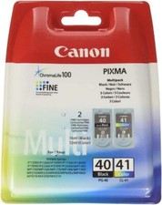 New OEM Canon PG-40 Black CL-41 Color Ink Cartridges iP2600 iP800 iP700 Printer picture