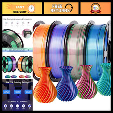 Dual Color Silk 3D Printer Filament Bundle 4KG, 1.75mm High-Quality Material picture