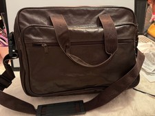 Leather Messenger Bag Briefcase Laptop Satchel Shoulder Strap picture