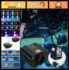 16W Twinkle Sound Activated Fiber Optic Starlight Headliner Kit, 550pcs, Remote picture