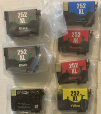 Epson 252XLInkjet Ink Cartridges Set Black Cyan Magenta Yellow picture