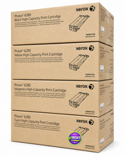 Genuine Xerox 106R01392, 106R01393, 106R01394, 106R01395 Toner Set, We Ship Fast picture