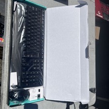 LOGITECH MK345 COMFORT FULL SIZE WIRELESS KEYBOARD AND MOUSE COMBO W/ PALM REST. picture