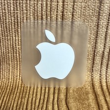 Vintage Late 90s Small Apple iMac Computer White Apple Decal Sticker - 1.5” X 2” picture
