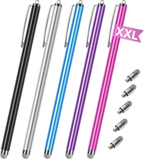 Long Stylus Pen for Touch-Screen [5 Pack] Fiber Mesh Tips Capacitive Pen picture