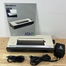 ATARI 1027 Letter Quality Printer With Manual & Power Supply Cables Parts Repair picture