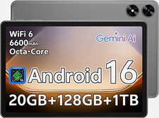 Android 16 Tablet 10.1in 128GB 20GB RAM Unisoc T7250 Gray Wi-Fi picture
