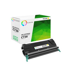 TCT C736H1YG For Lexmark C734 C736 C738 Yellow Premium Compatible Toner picture
