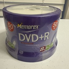 Memorex DVD+R 50 Pack Spindle 8x 4.7GB New in Sealed Pack picture