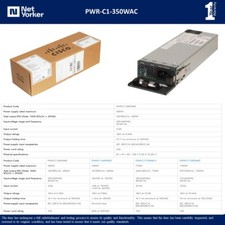 NEW - PWR-C1-350WAC Cisco Switch Power Supply 350W AC - Same Day Shipping picture