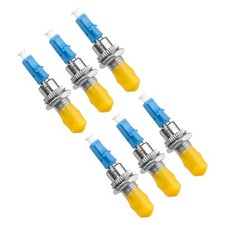 6 PCS Singlemode LC/UPC Male To ST/UPC Female Fiber Optic Adapter Connector picture