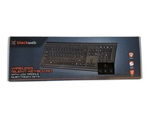 BlackWeb Wireless Silent Keyboard USB w/Low Profile Quiet-Touch Keys picture
