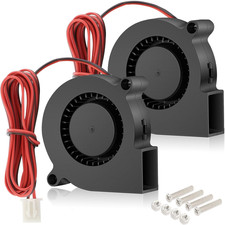5015 Blower Fan 12V 50Mm X 15Mm 2-Pin Dual Ball Bearing 2-Pack picture