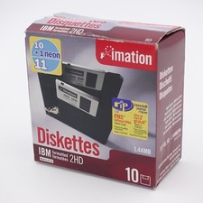 Imation 12881 3.5in. Floppy Disk 11 Diskettes 2HD 1.44 MB New Old Stock 1 Neon picture