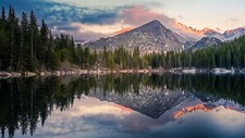 Landscape lake reflection Custom Gaming Mat Desk picture