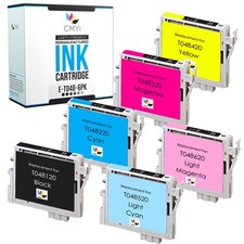 CMYi T048 Black Color Ink Cartridges Lot For Epson Stylus Photo picture