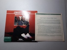NO GAME INCLUDED Chuck Yeager's Advanced Flight Trainer Sleeve + Manual 1987 EA picture
