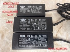 Genuine 4-Pin LACIE ACU057A-0512(QTY 2), ACU034A-0512(QTY 1), NO AC ADAPTERS picture