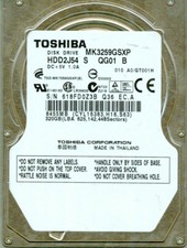 MK3259GSXP   HDD2J54 S QG01 B   TOSHIBA 320GB MADE IN THAILAND picture