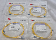 Lot of 4 FS SMLCSX 9/125 Single Mode Fiber Patch Cable 3M picture
