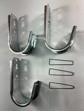 Data/Low Voltage J-Hooks (2-Inch) (3-PACK) w/Retainer Clips Steel Galvanized NEW picture