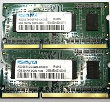 ✅ Gordon Gekko Holdings ✅ 8GB (2x4GB) DDR3-1600 SO-DIMM Kit Tested picture