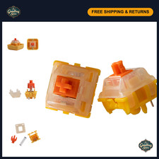 50pcs Pre-Lubed 5-Pin Linear Mechanical Keyboard Switches - Gateron EF Curry 50g picture
