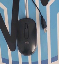 Black HP 672662-001 USB Wired 3 Button Optical Scroll Wheel Mouse picture