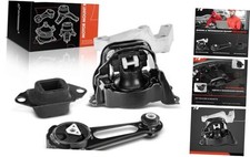 3PCS Engine Motor Mount Transmission Mount Torque Strut Mount Set Compatible picture