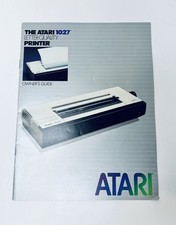 The Atari 1027 Dot Matrix Printer Owner's Guide Vintage 1983 Instructions picture