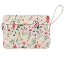 15-15.6 Inch Retro Flowers Laptop Bag - Shockproof & Spacious for Accessories picture