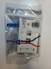 AMP Netconnect Almond 2-port Faceplates Fiber Optic picture