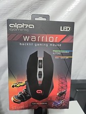 Alpha Gaming WARRIOR Backlit Gaming Mouse, 7 programmable buttons, NEW in Box picture