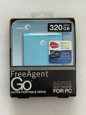 New Seagate Free Agent Go 320GB Ultra Portable Hard Drive USB 2.0 Blue NISB picture